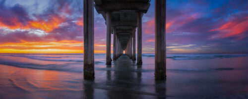 Scripps Fiery Sunset